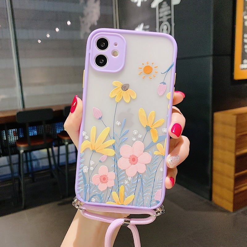 Lavender Floral Lanyard Phone Case Lanyard Phone Case XSMAX Cover Lavender Floral Lanyard Phone Case Lanyard Phone Case XSMAX Cover